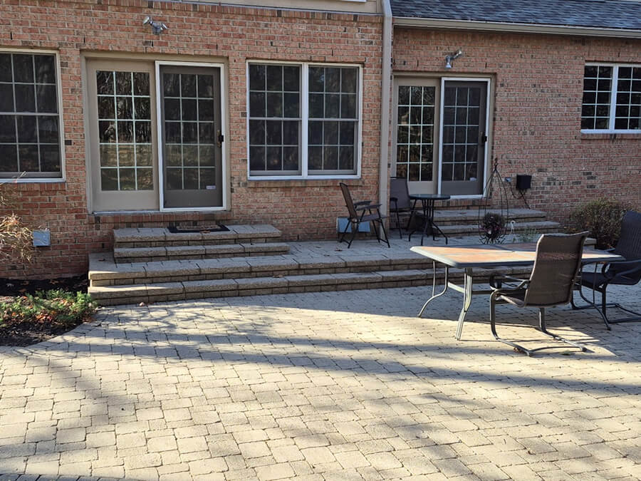 ann arbor patio fall spring cleanup before